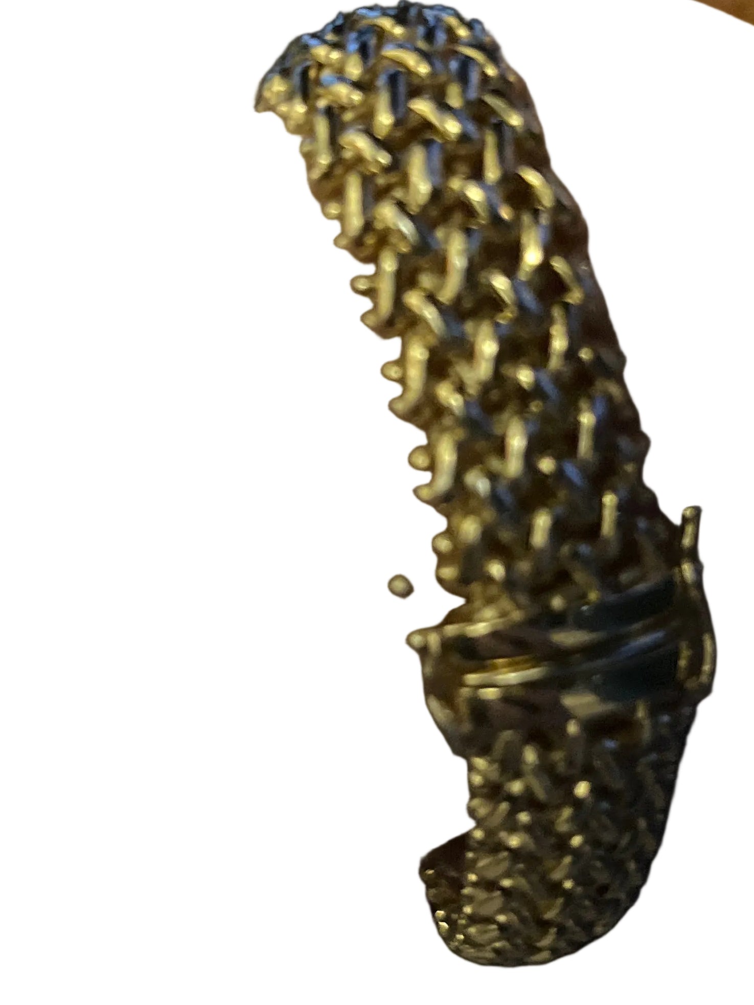 Italian gold slinky woven bracelet