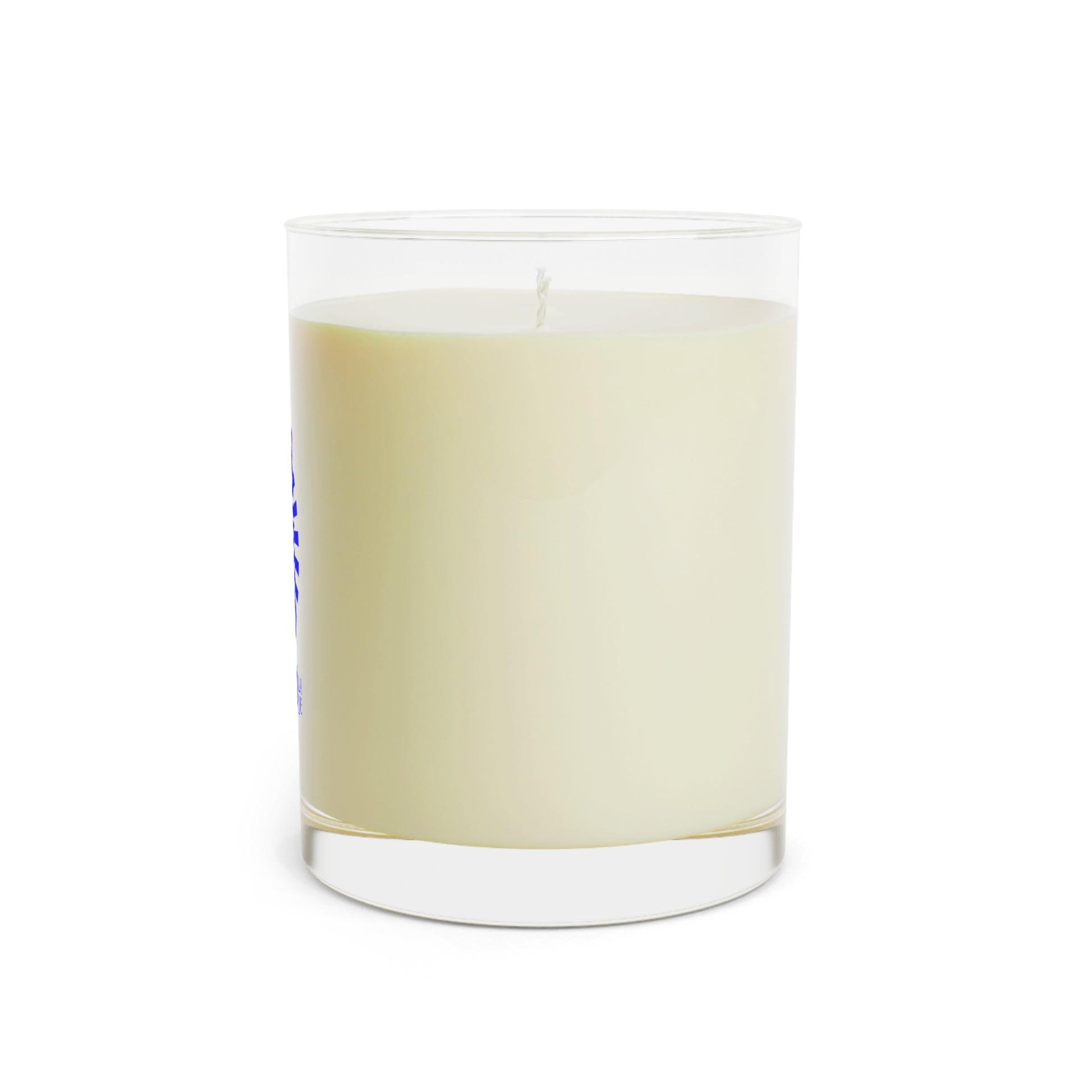 Aromatic Glass Candle — Blue Spiral Logo 11oz Scented Candle