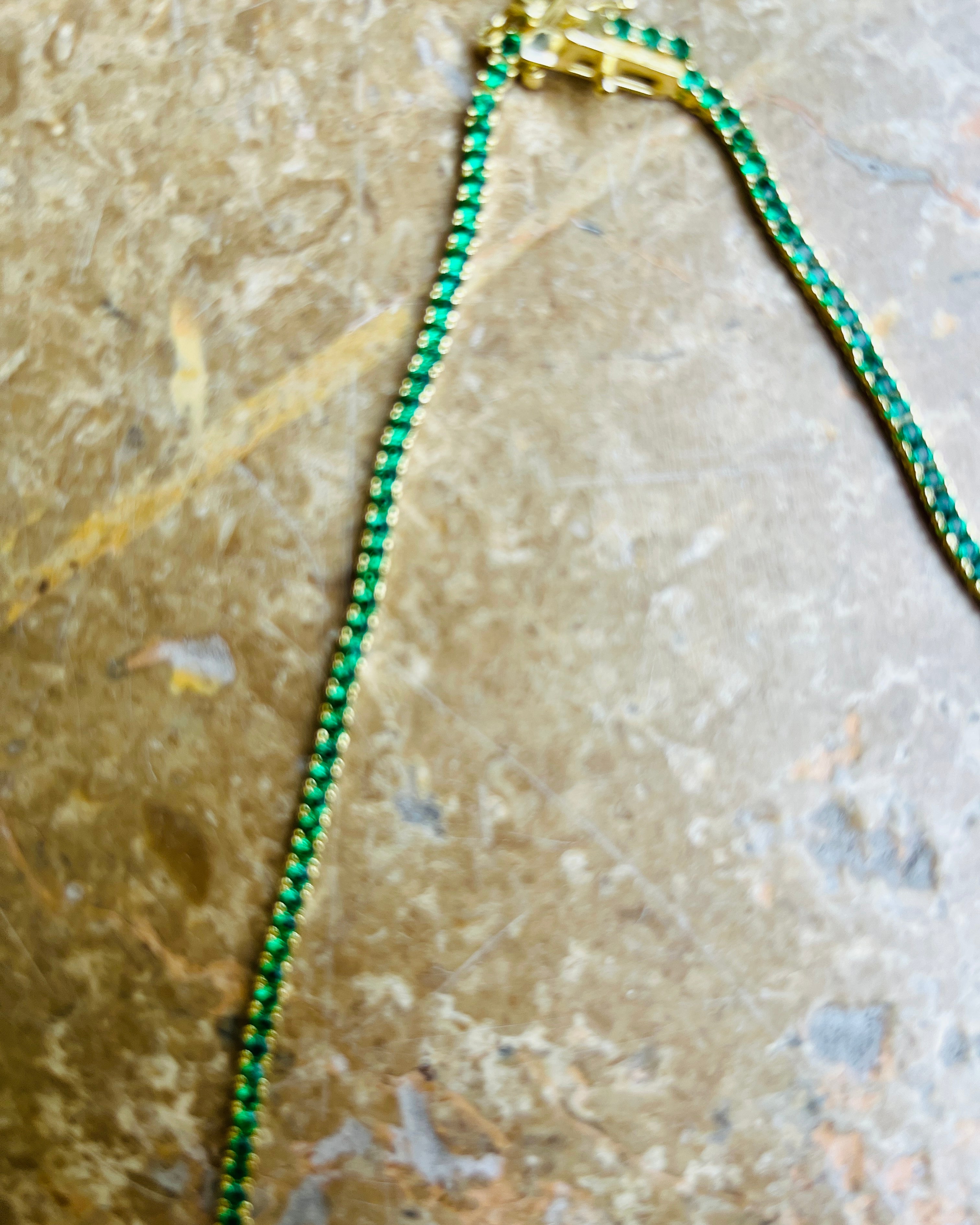 Pretty Pony Necklace in Emeralds