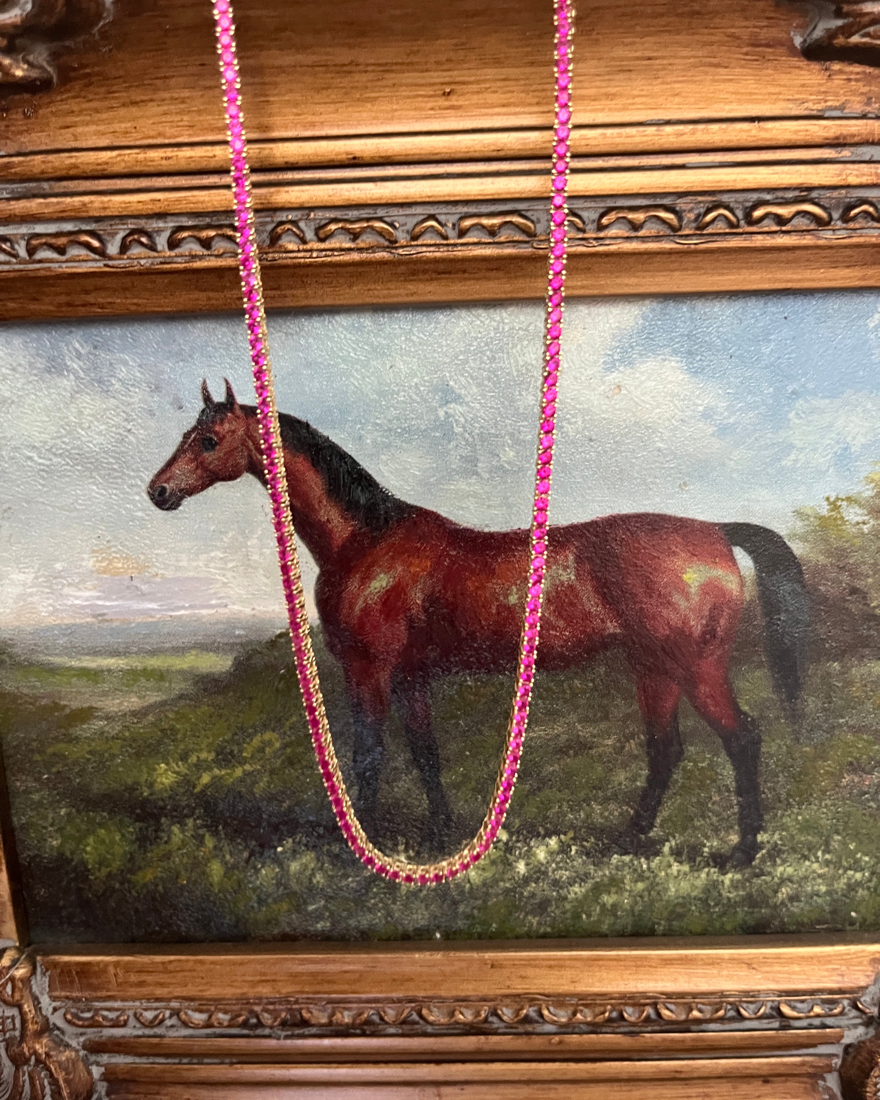 Pretty Pony Necklace in Ruby