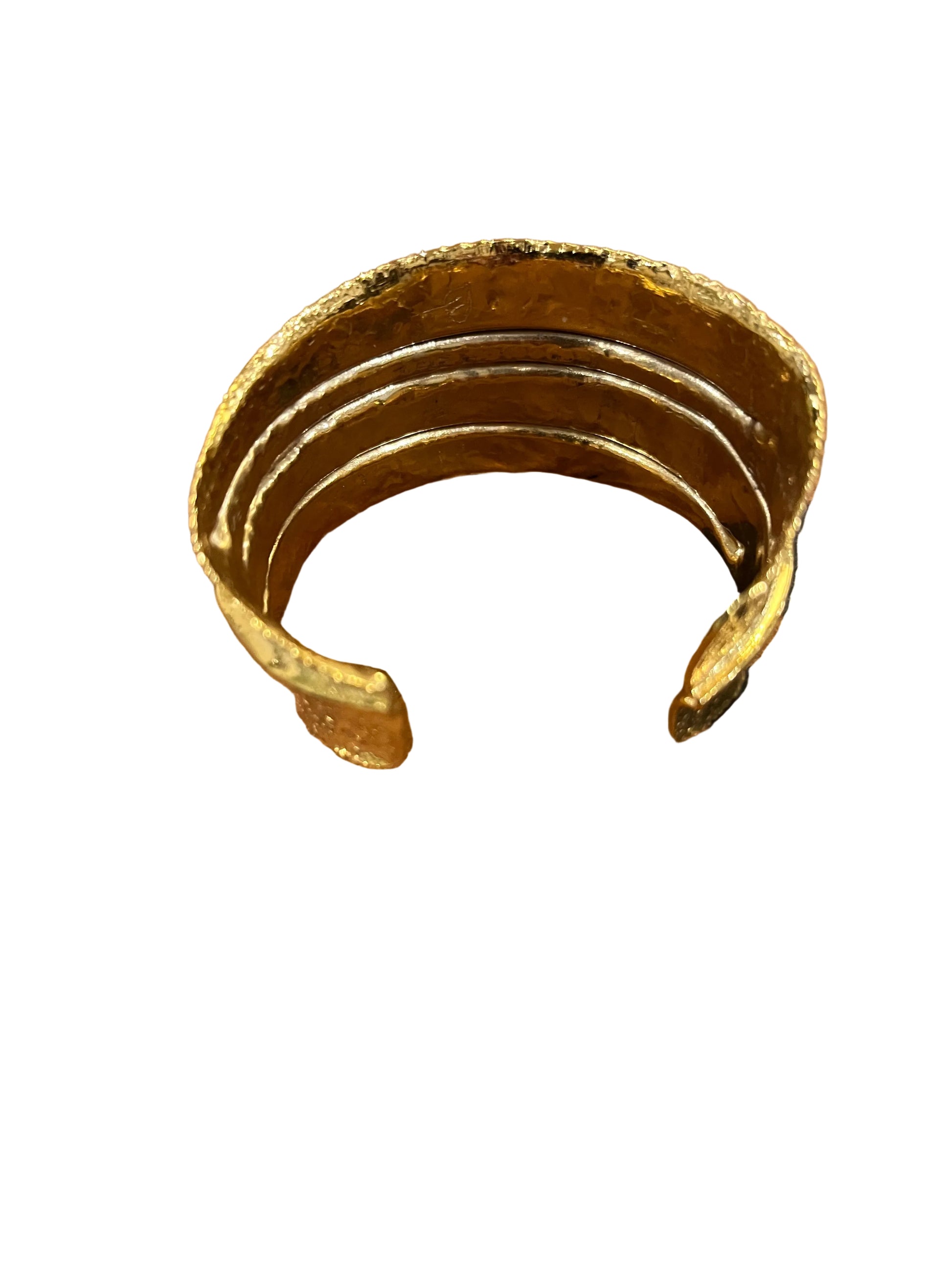 Gold textured cuff