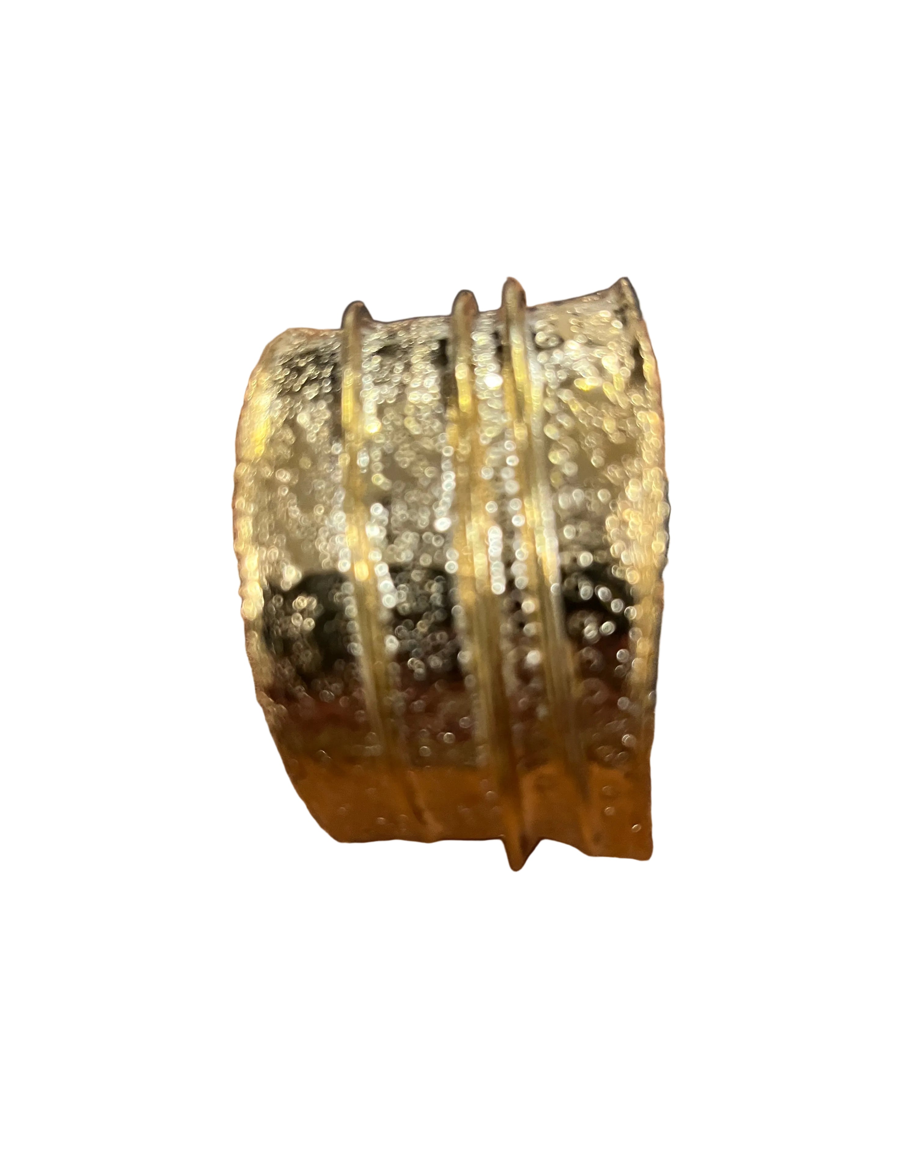 Gold textured cuff