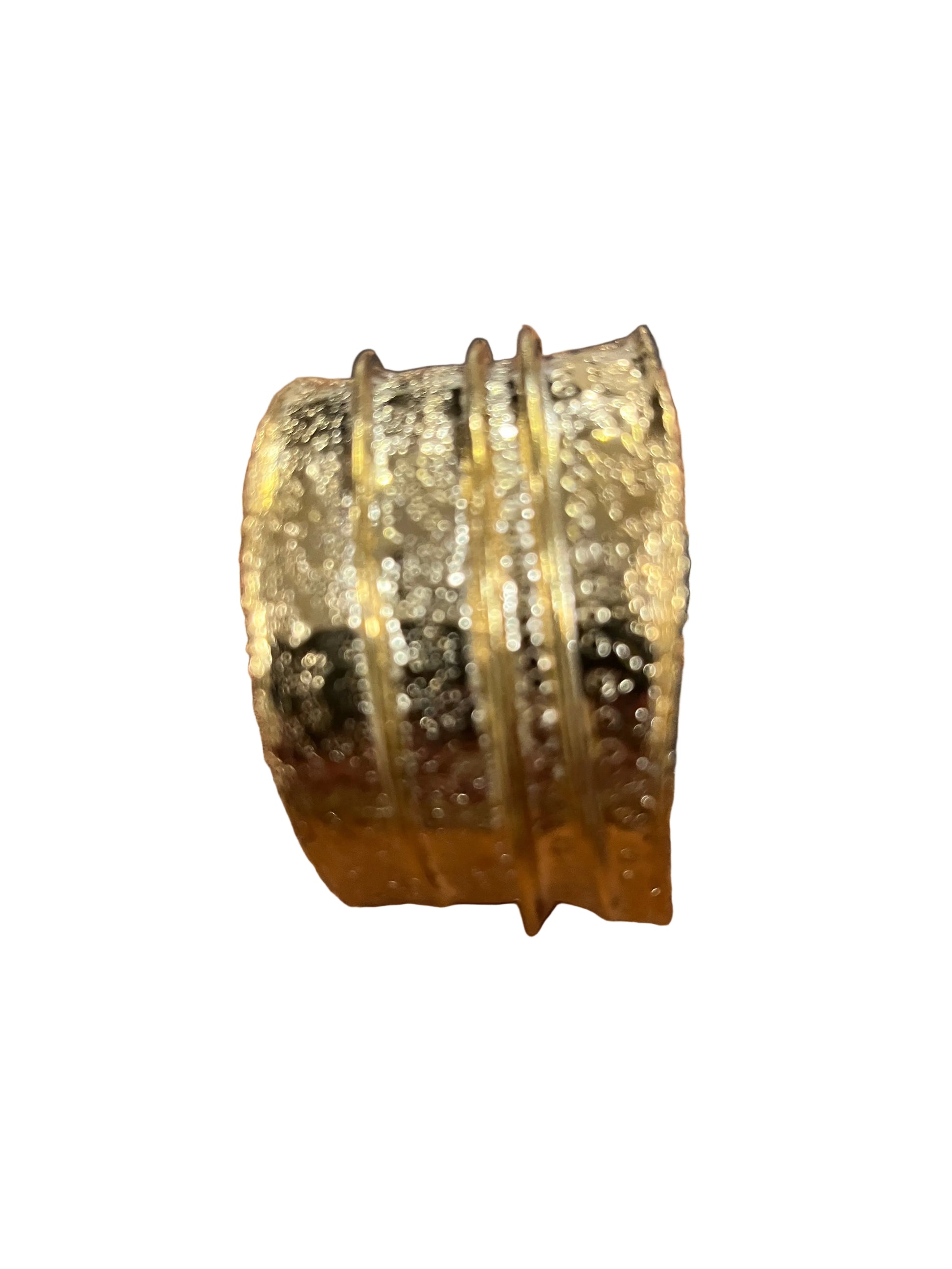 Gold textured cuff