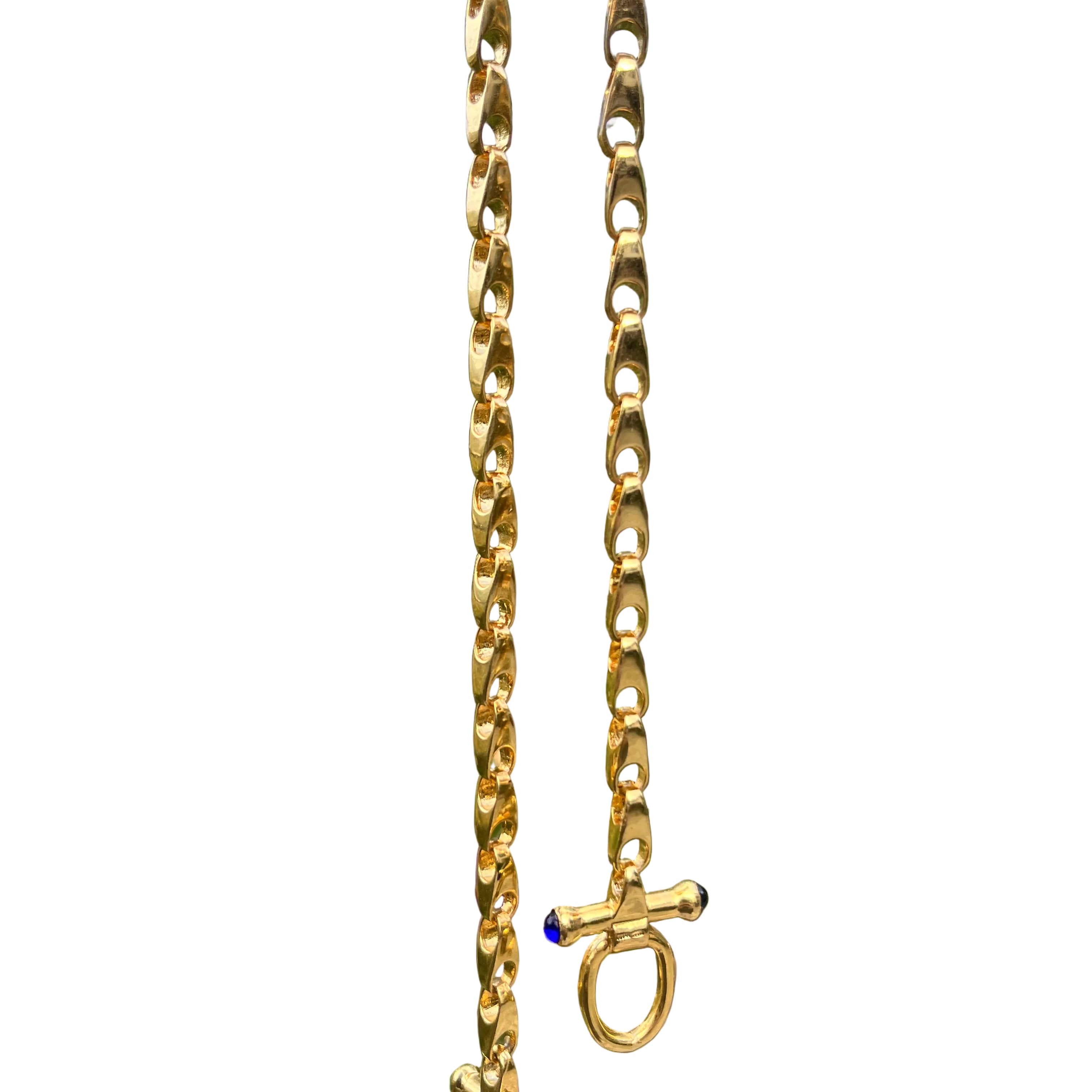 Gold & Sapphire & Cherry Red 1970’s chain