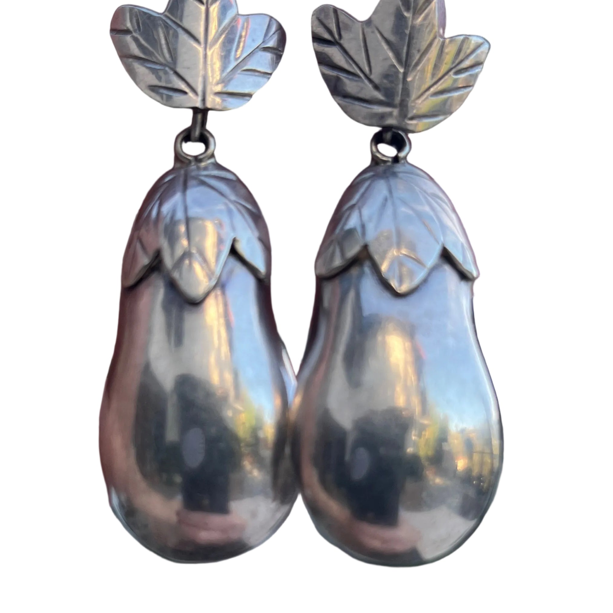 Eggplant Earrings