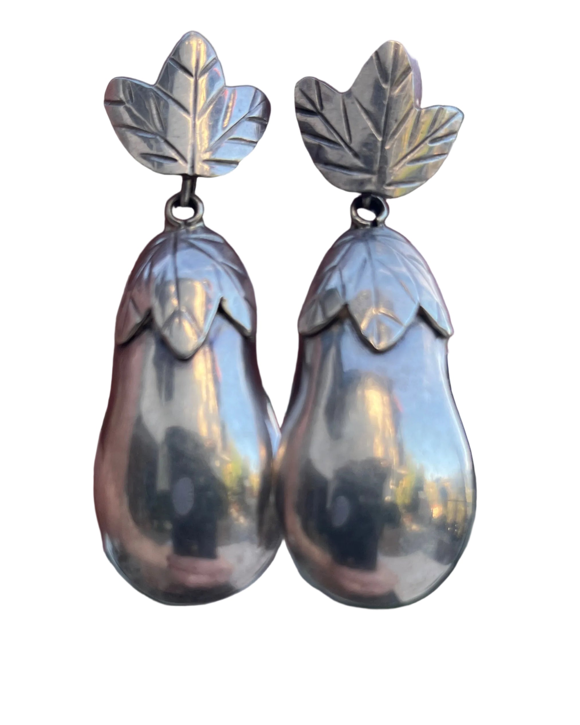 Eggplant Earrings