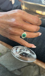 Green Eye Evil Eye Ring