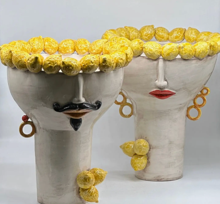 Sicilian Lemon Face Bowls