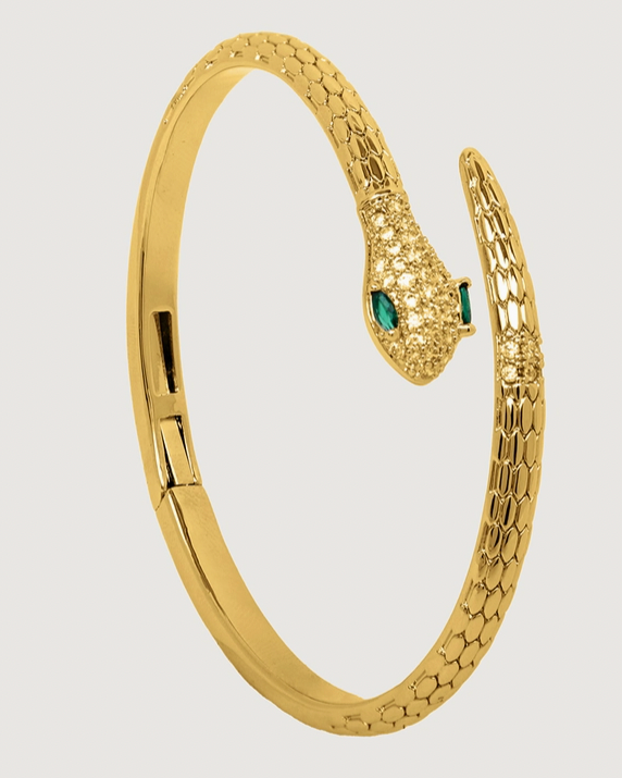 Snake Hinged Bangle