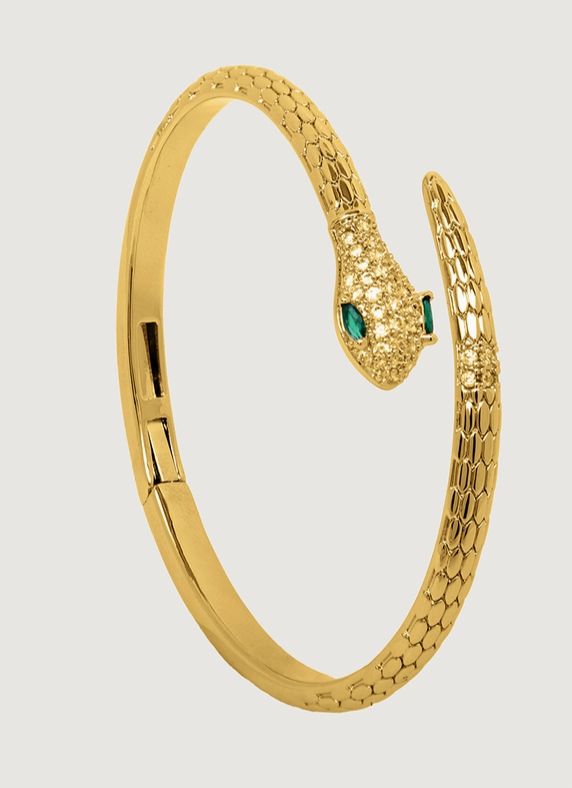 Snake Hinged Bangle