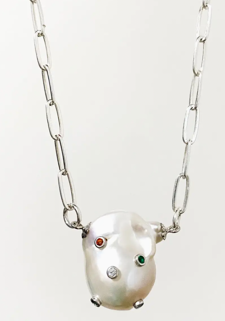 Silver & Pearl Necklace