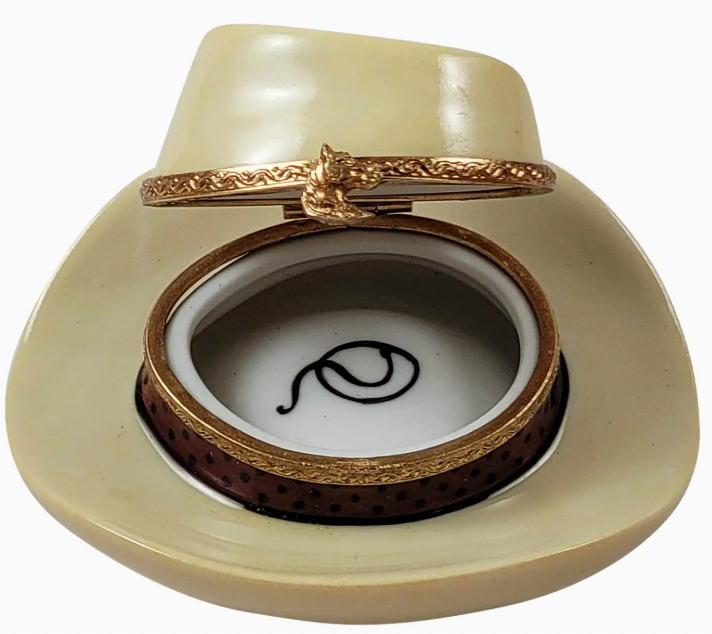 Cowboy Hat Limoges Box