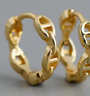 Horse Bit Hoop Gold