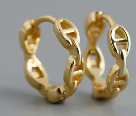 Horse Bit Hoop Gold